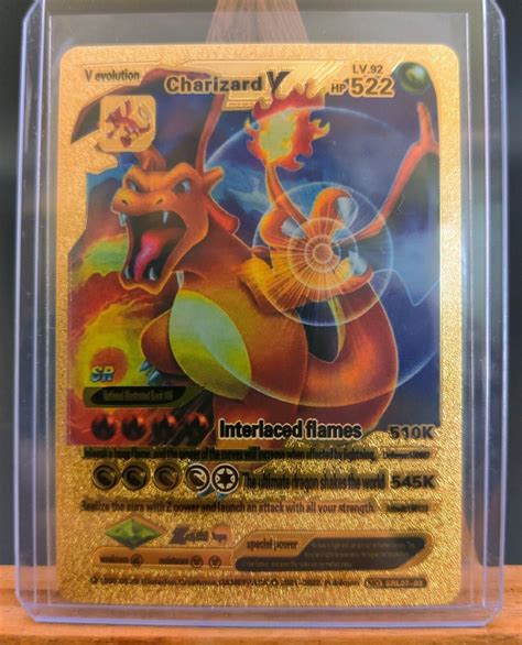 charizard v evolution gold card lv 92